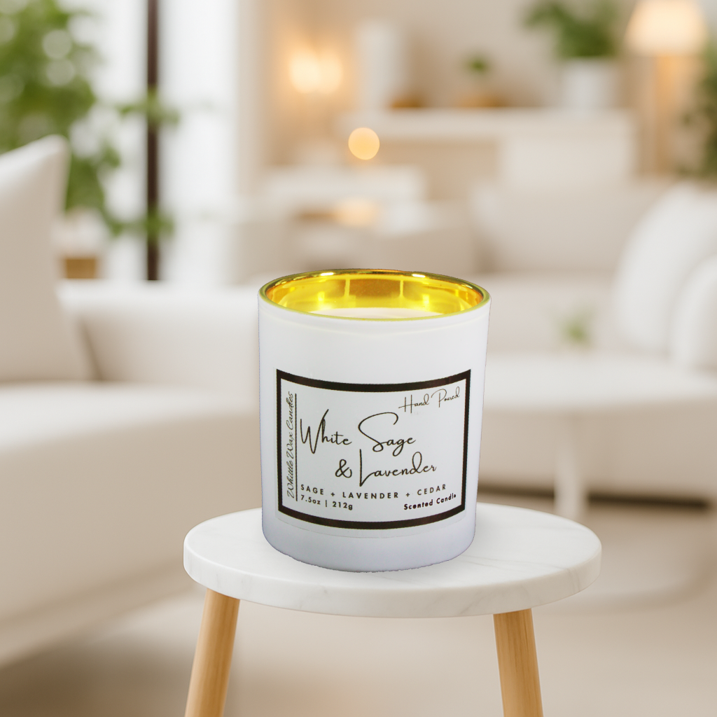 White Sage & Lavender 2-Wick 7.5oz Candle