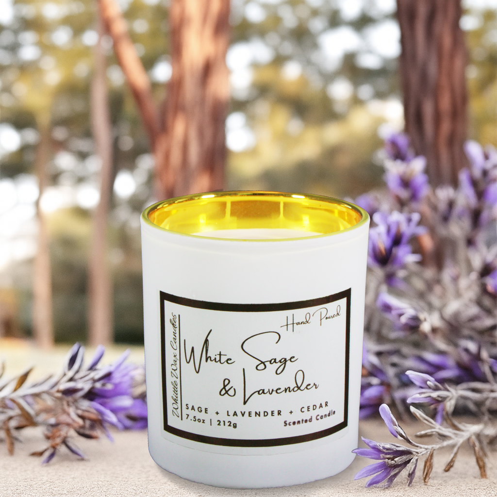 White Sage & Lavender 2-Wick 7.5oz Candle