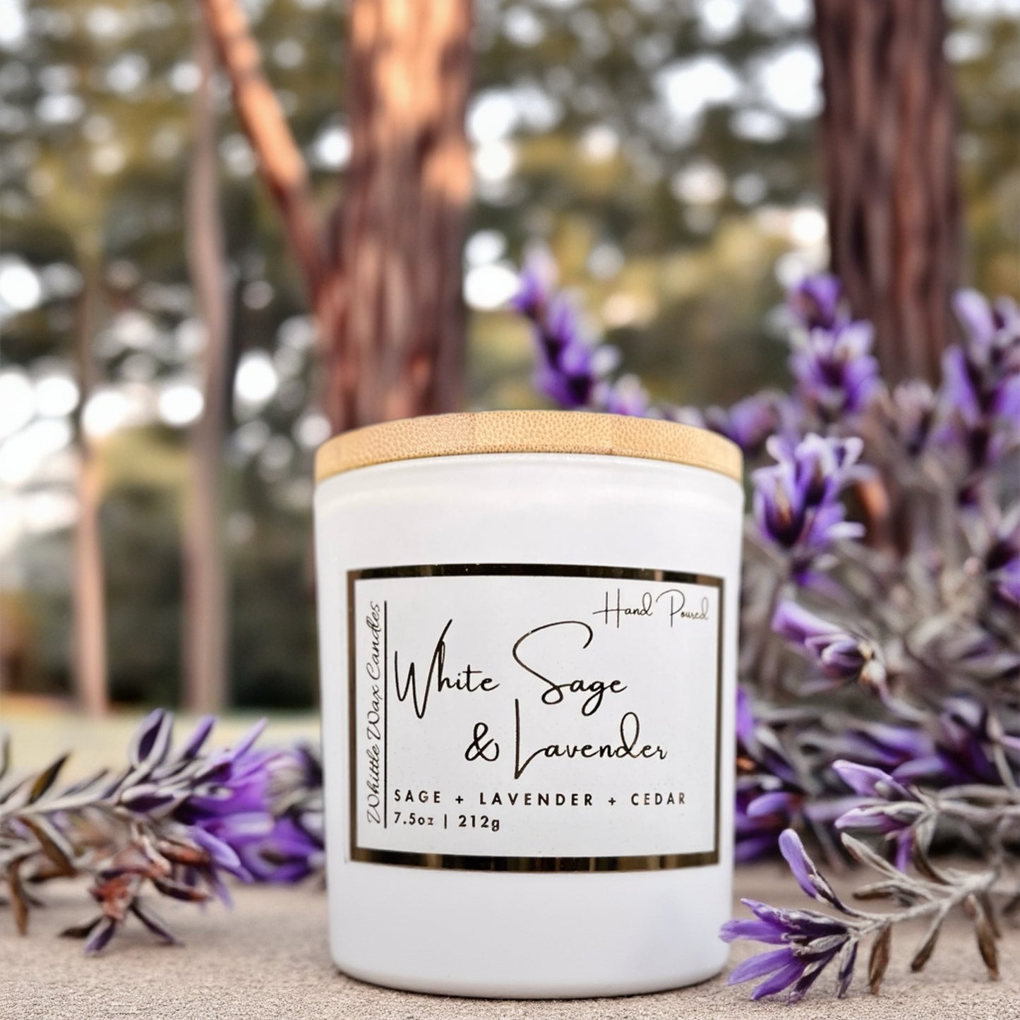 White Sage & Lavender 2-Wick 7.5oz Candle