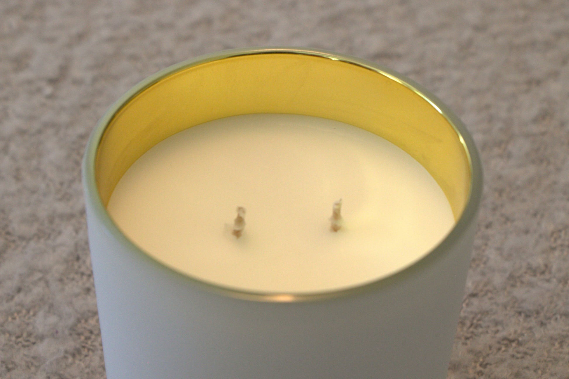 Inside top of candle