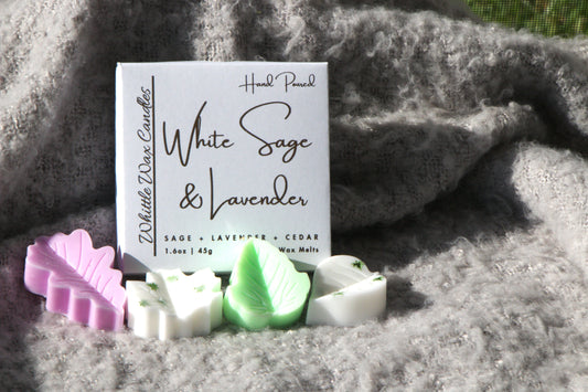 White Sage & Lavender Wax Melts (Leaves)